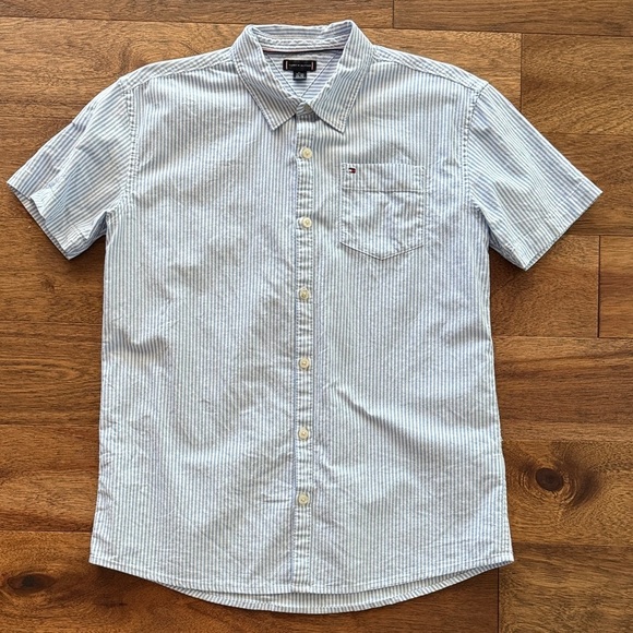 Tommy Hilfiger Other - Tommy Hilfiger Kids Blue Striped Button-Down Shirt
